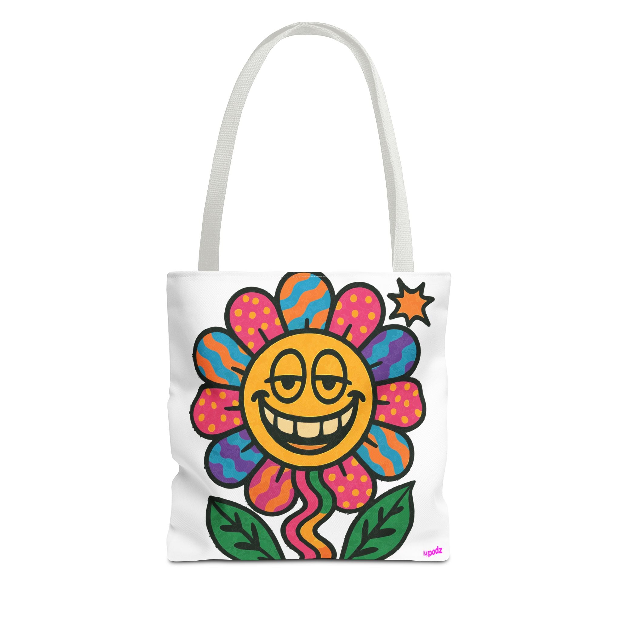 Flower Power Tote Bag - Quirky Fun Bag