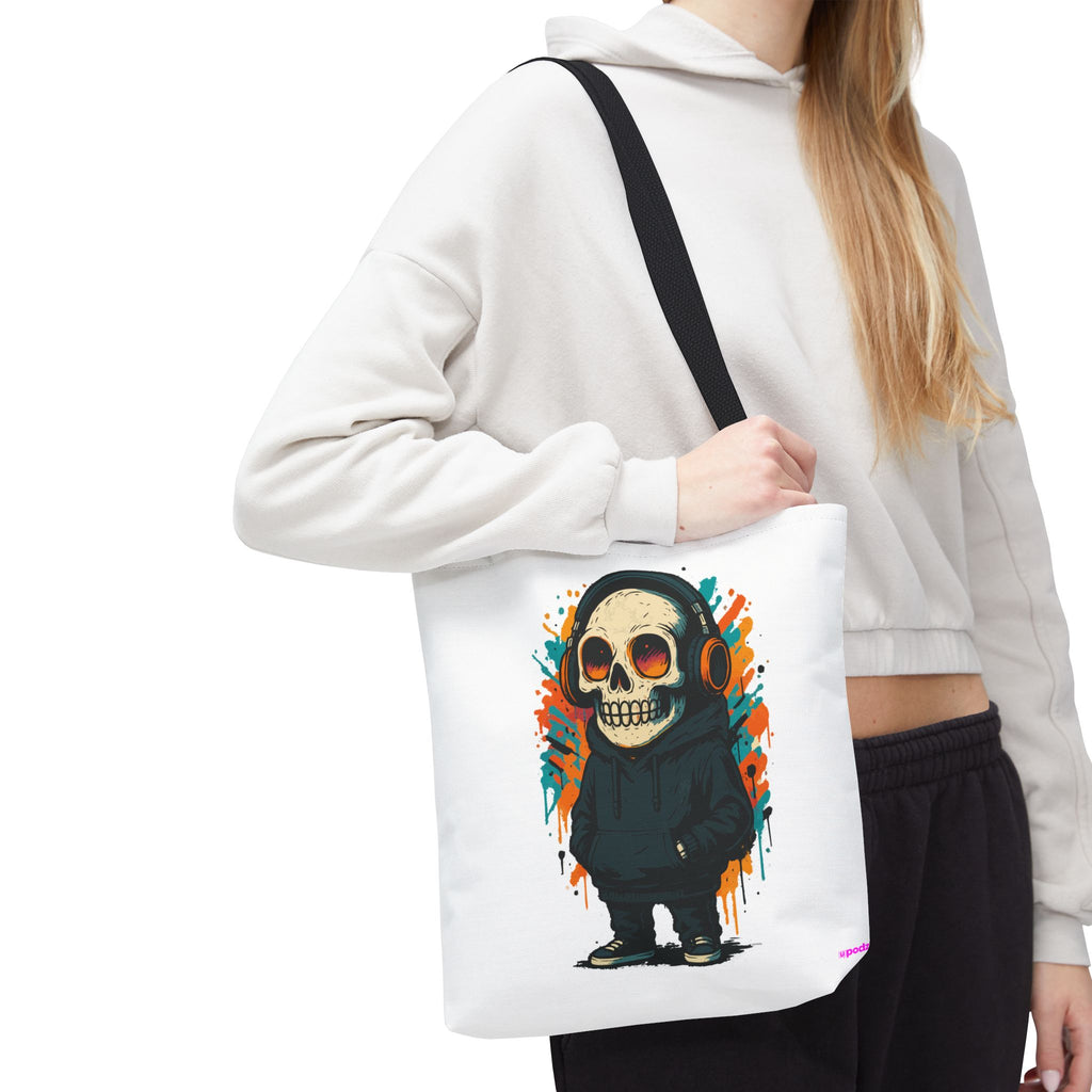 Skull Vibes Tote Bag - Quirky Fun Bag