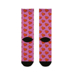 Pixel Love Heart, Sublimation Crew Socks