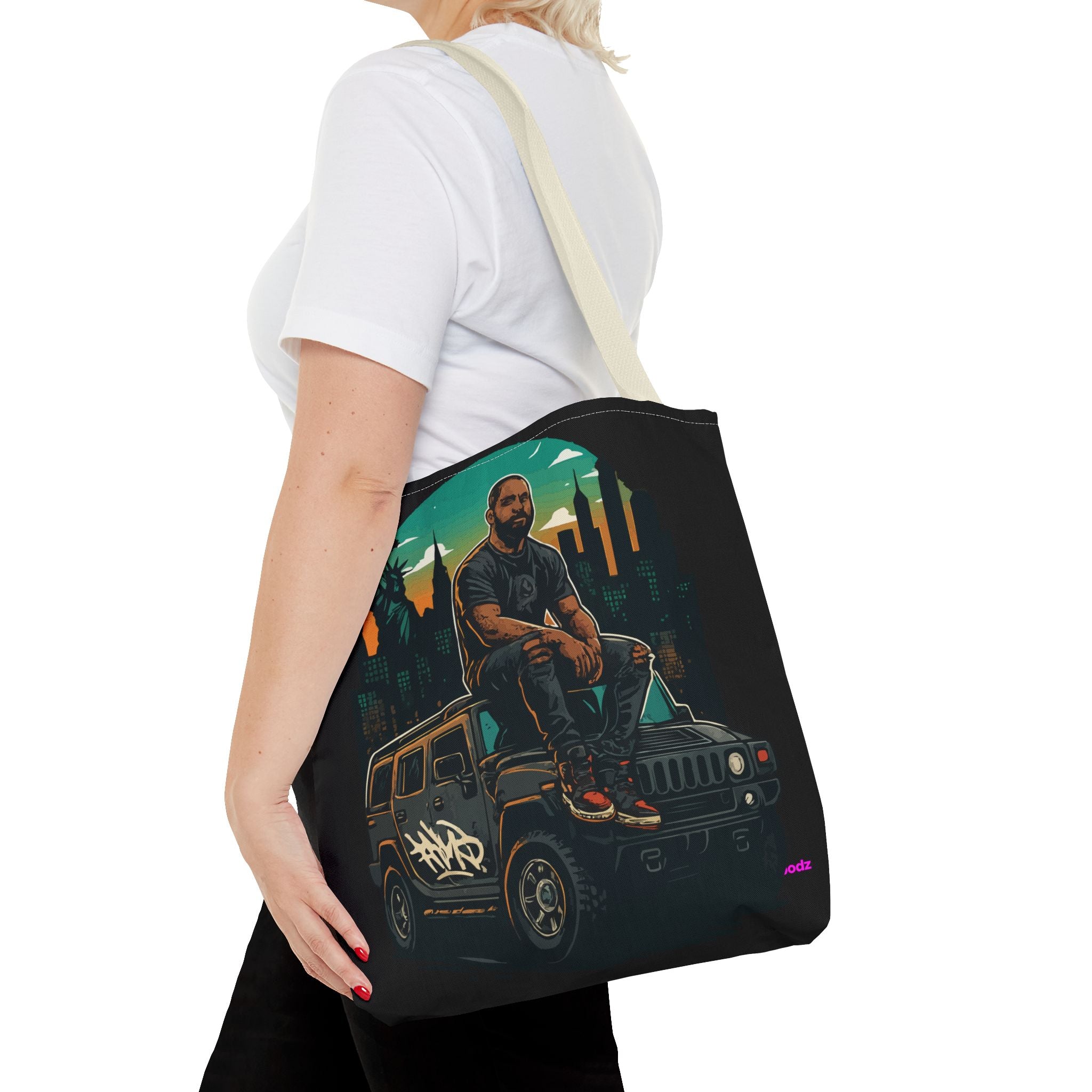 Hanging Out Tote Bag - Quirky Fun Bag