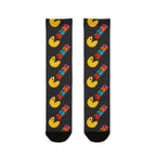 Pac-man Design, Sublimation Crew Socks