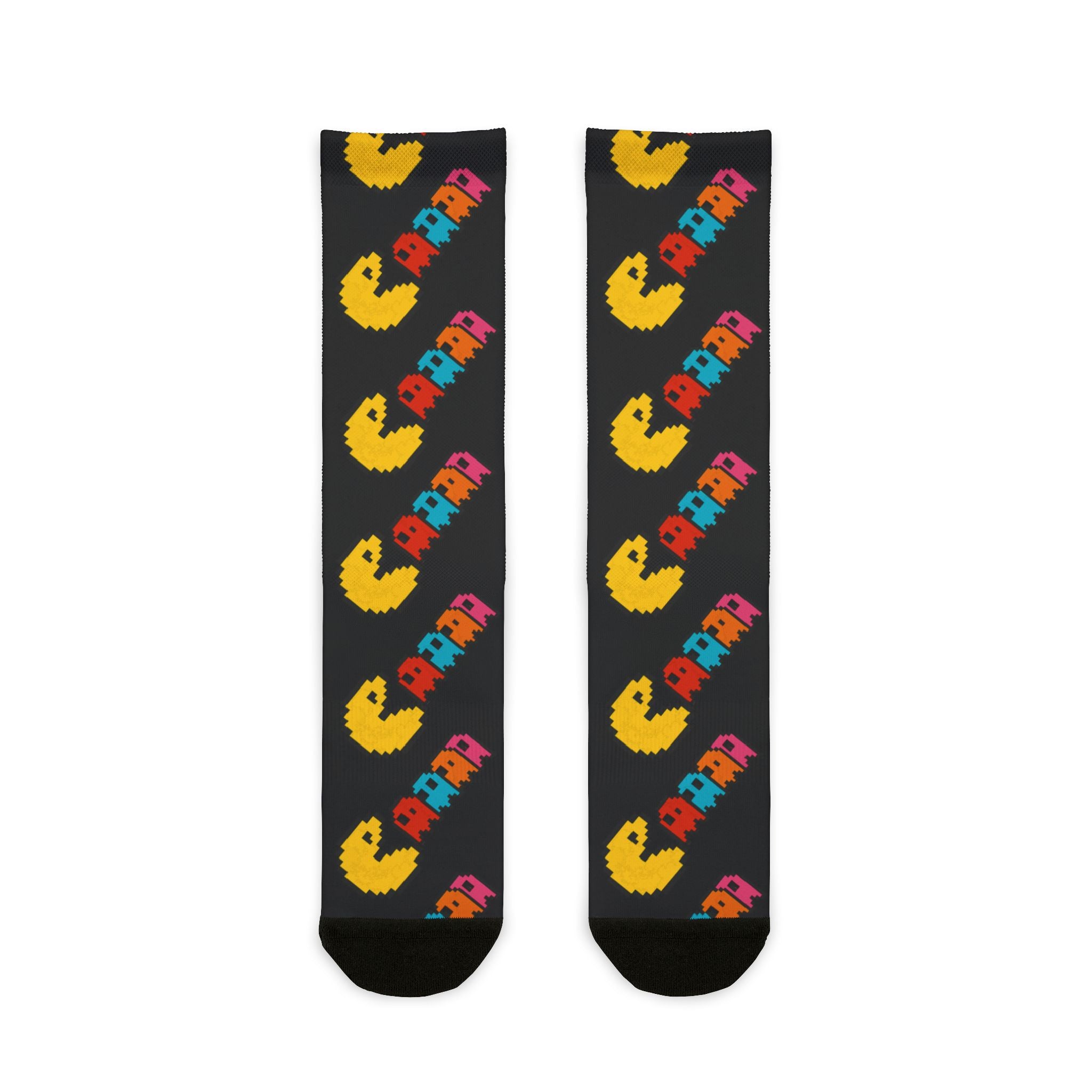 Pac-man Design, Sublimation Crew Socks