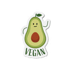 Vegan Avocado Die-Cut Magnets - Cute Kitchen Decor, Refrigerator Magnet