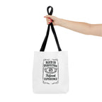 Aged to perfection Tote Bag, Inspirational Gift, Eco-Friendly Shopping Bag