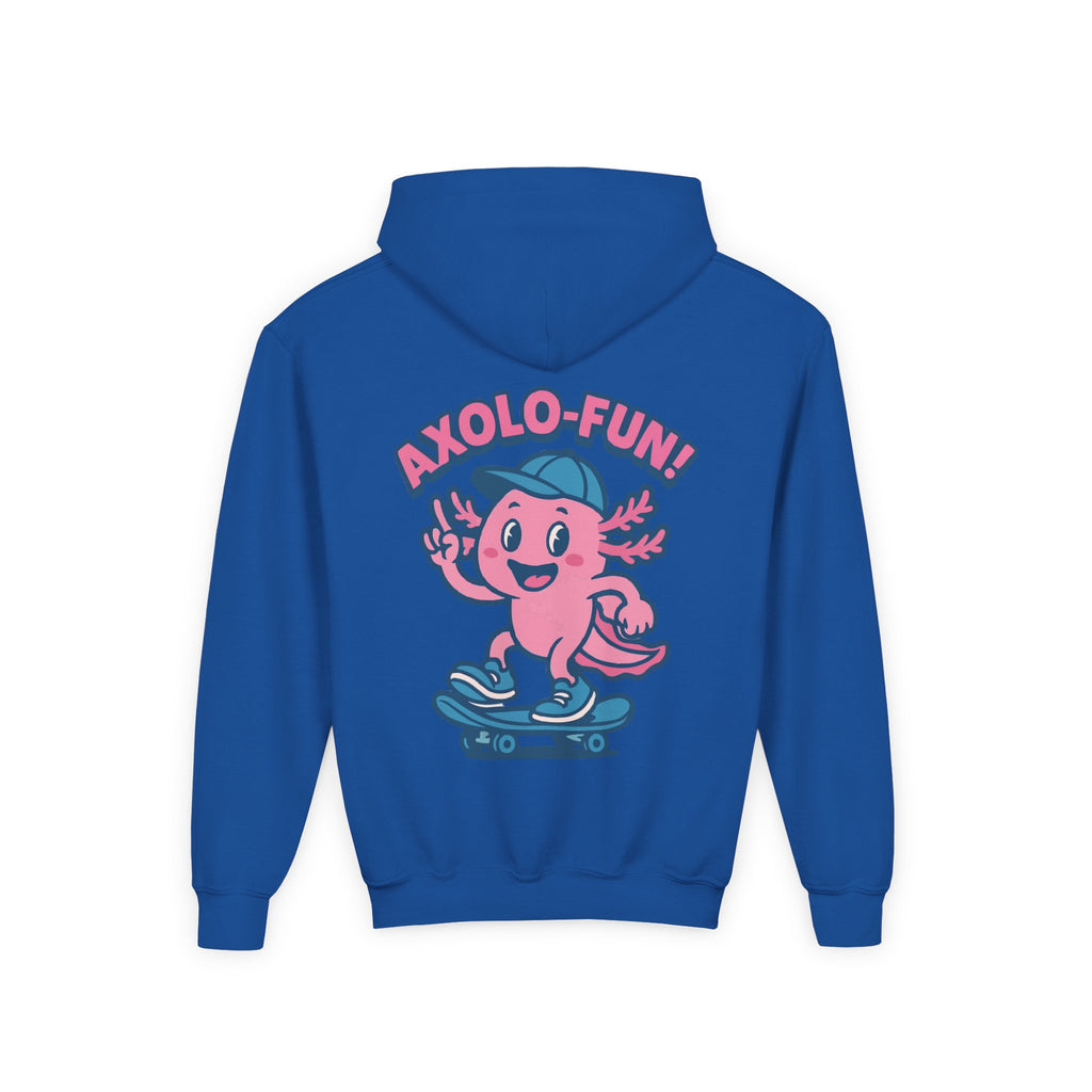 Axolotl Youth Hooded Sweatshirt, Casual Wear