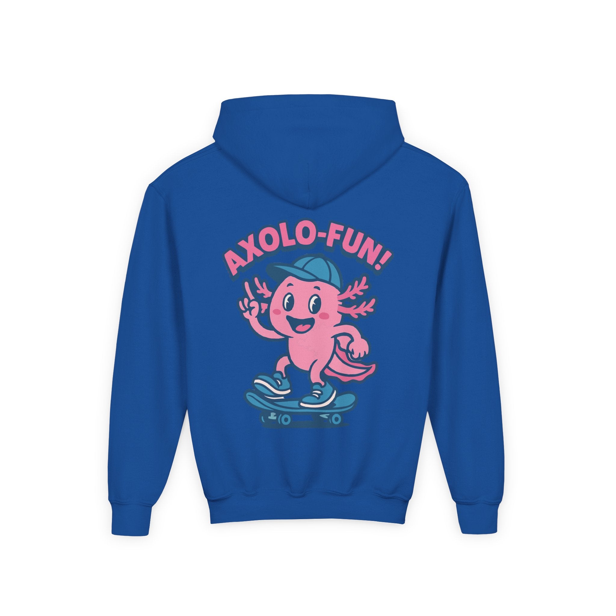 Axolotl Youth Hooded Sweatshirt, Casual Wear