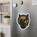 Bull Dog Sunset Die-Cut Magnets | Cute Home Decor