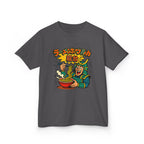 Cartoon Ramen Bowel Street Food Kids Tee, Fun Graphic Tee, Kids Cotton T-Shirt