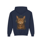 Cool Cat, Youth Hooded Sweatshirt, Casual Wear