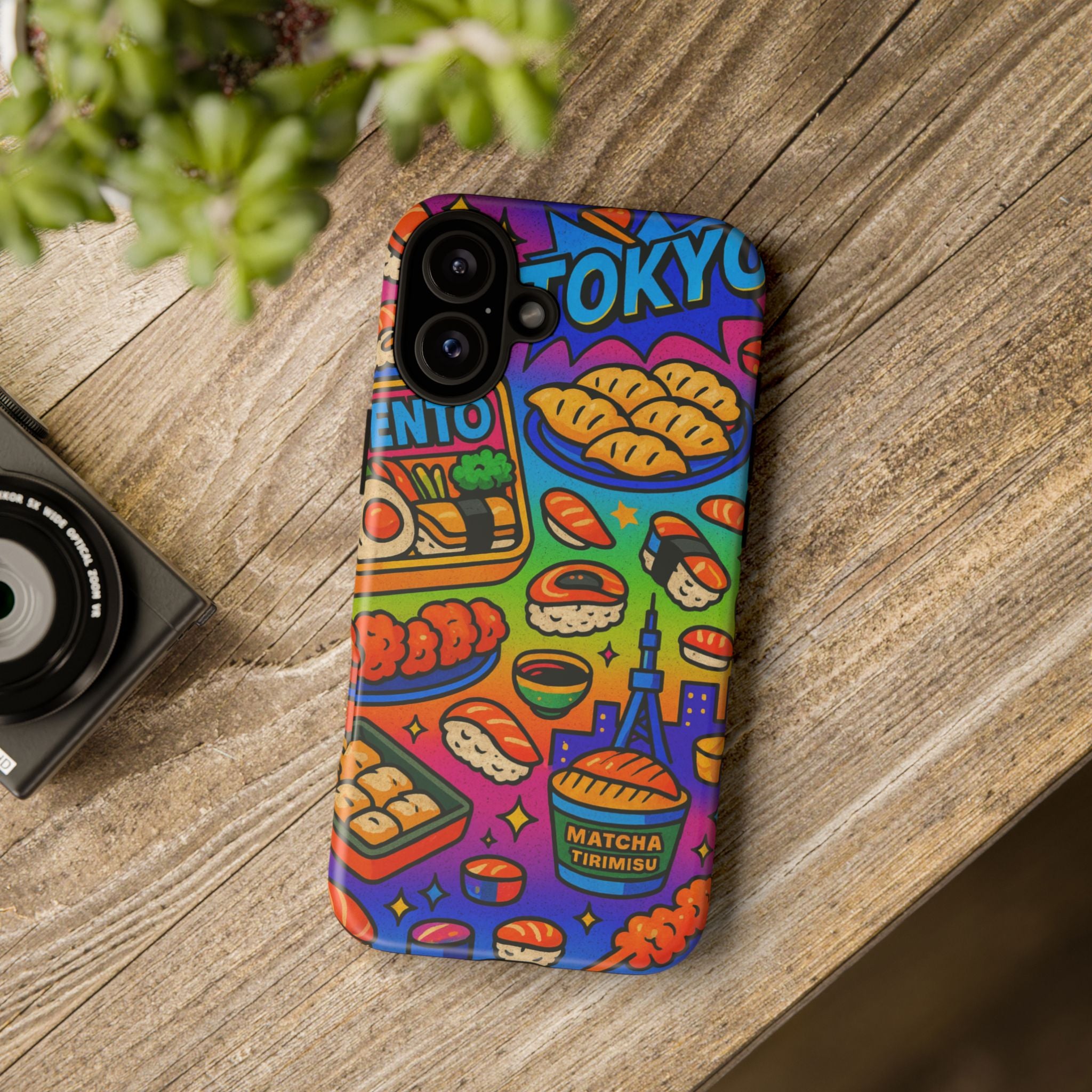Bento Box, White Cover Design, Tough Cases, Phone Cover