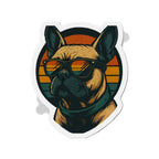 Bull Dog Sunset Die-Cut Magnets | Cute Home Decor