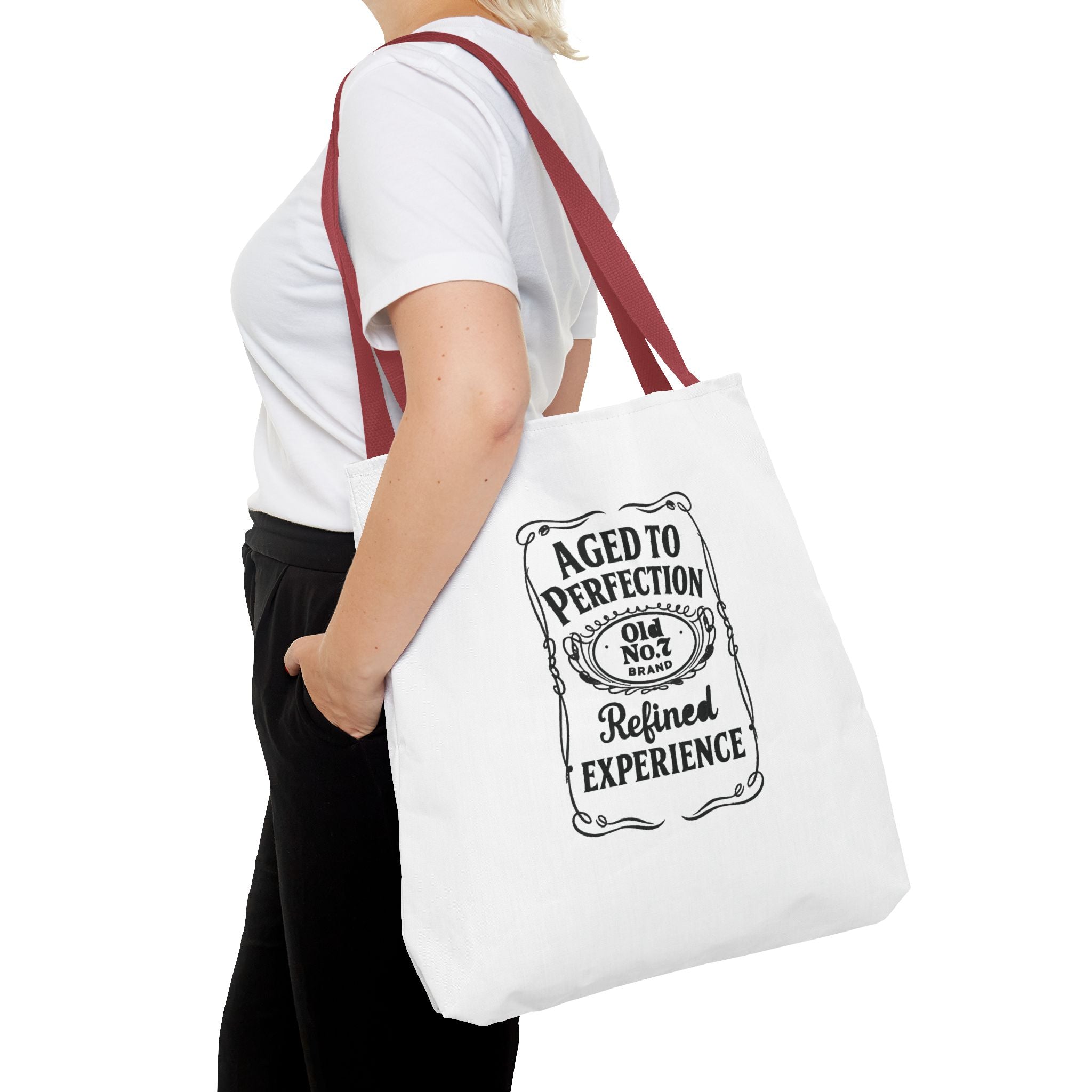 Aged to perfection Tote Bag, Inspirational Gift, Eco-Friendly Shopping Bag