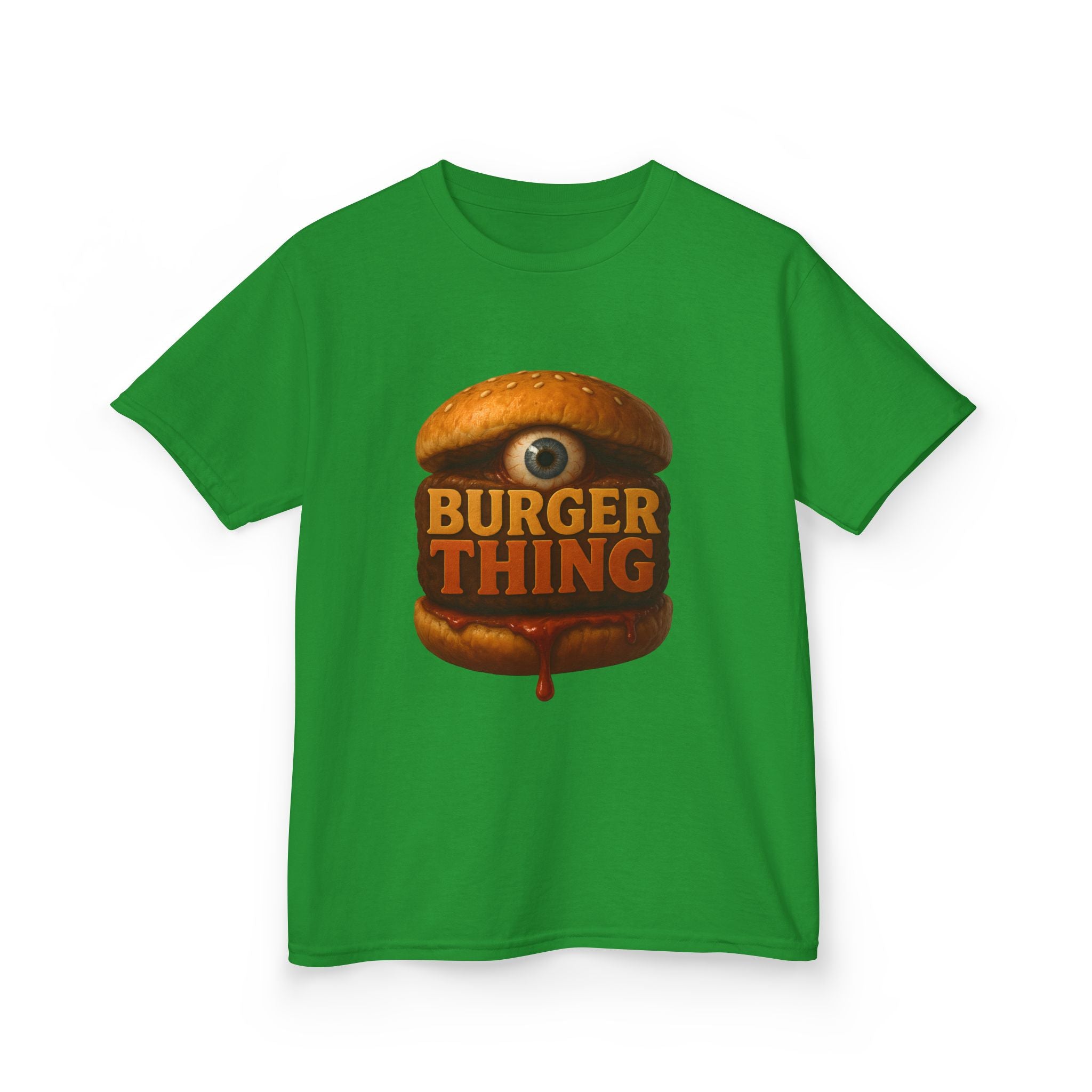 Burger Thing Kids Tee, Fun Graphic Tee, Kids Cotton T-Shirt