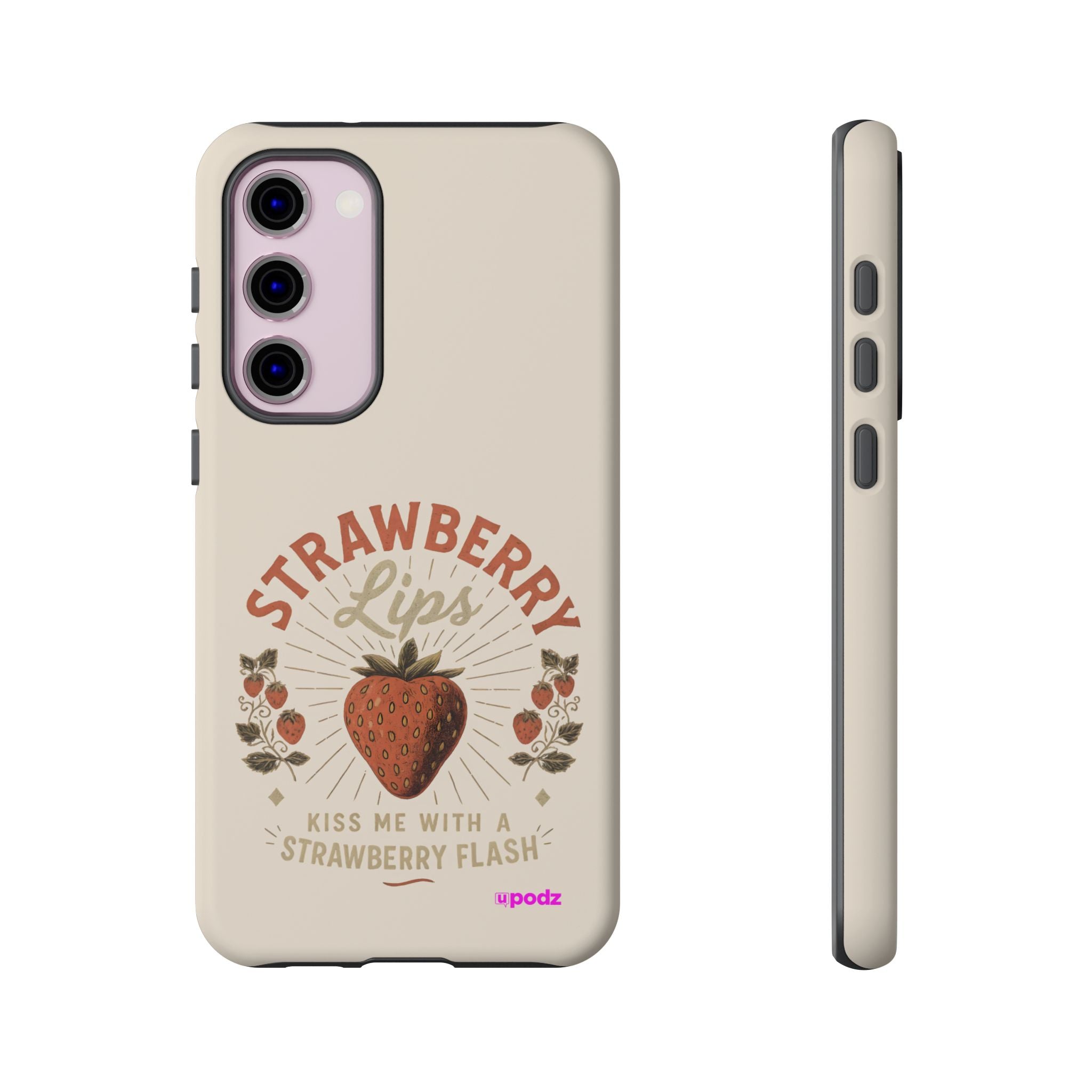 Strawberry Lips Design, Tough Cases, Phone Cover, Unique Gift