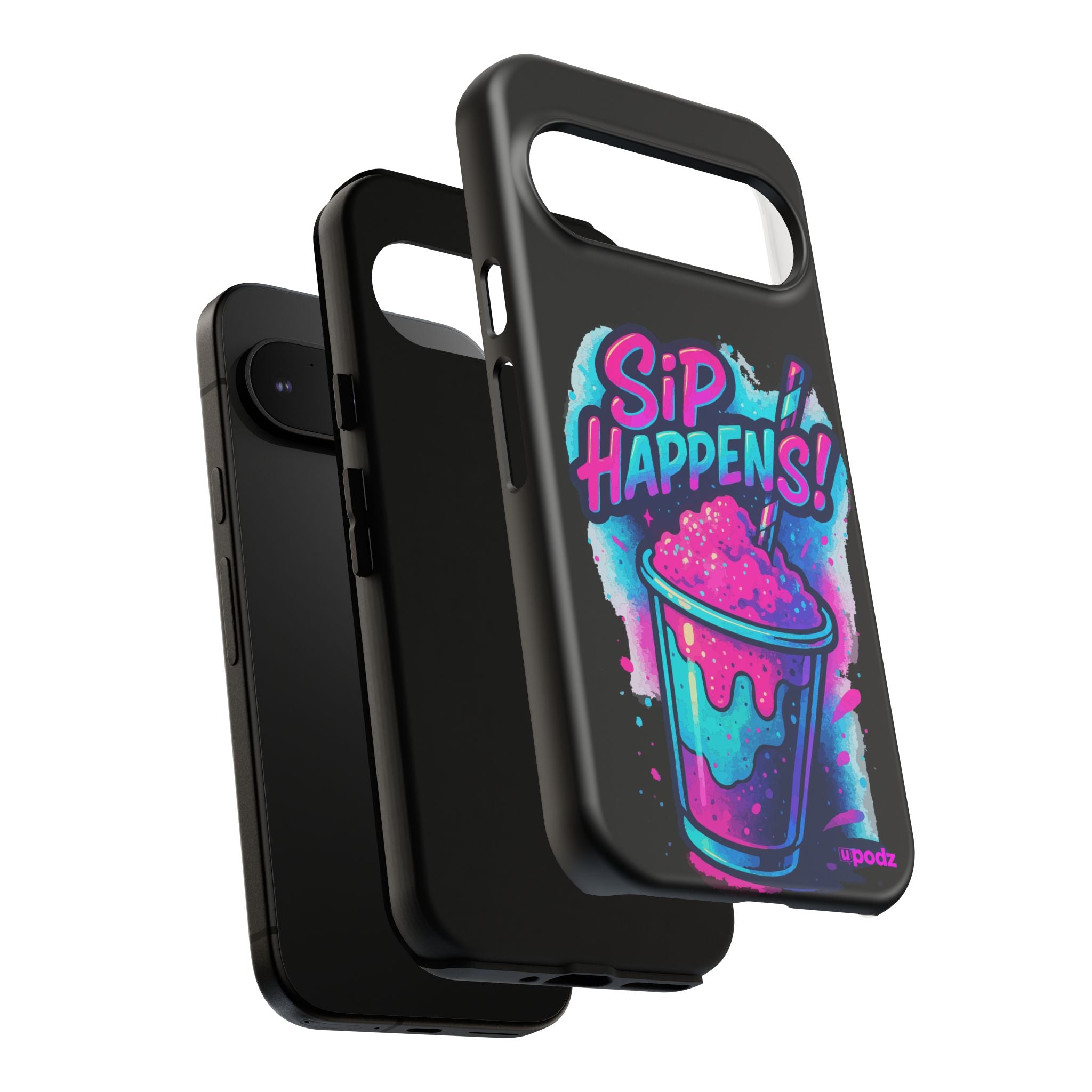 Sip Happens Phone Case Design, Tough Cases, Phone Cover