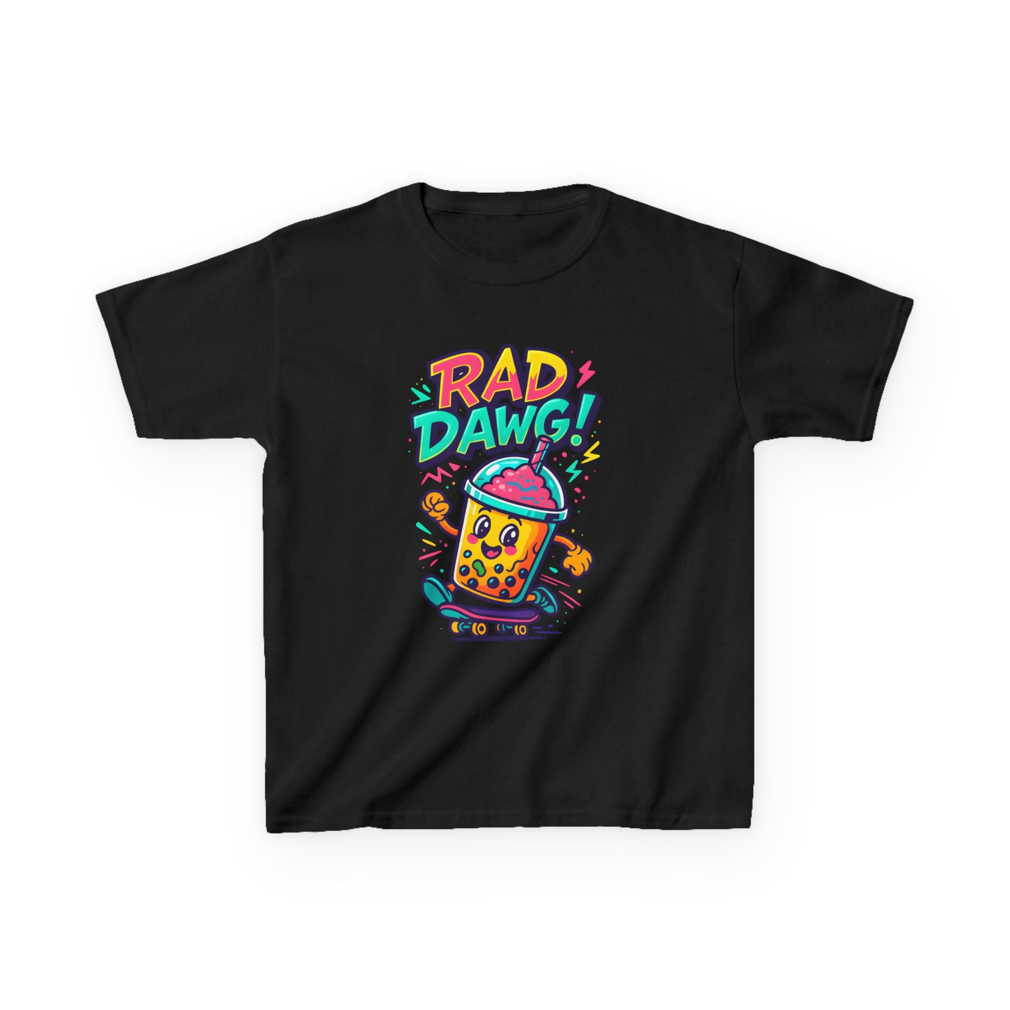 Rad Dawg Kids Tee, Fun Graphic Tee, Kids Cotton T-Shirt