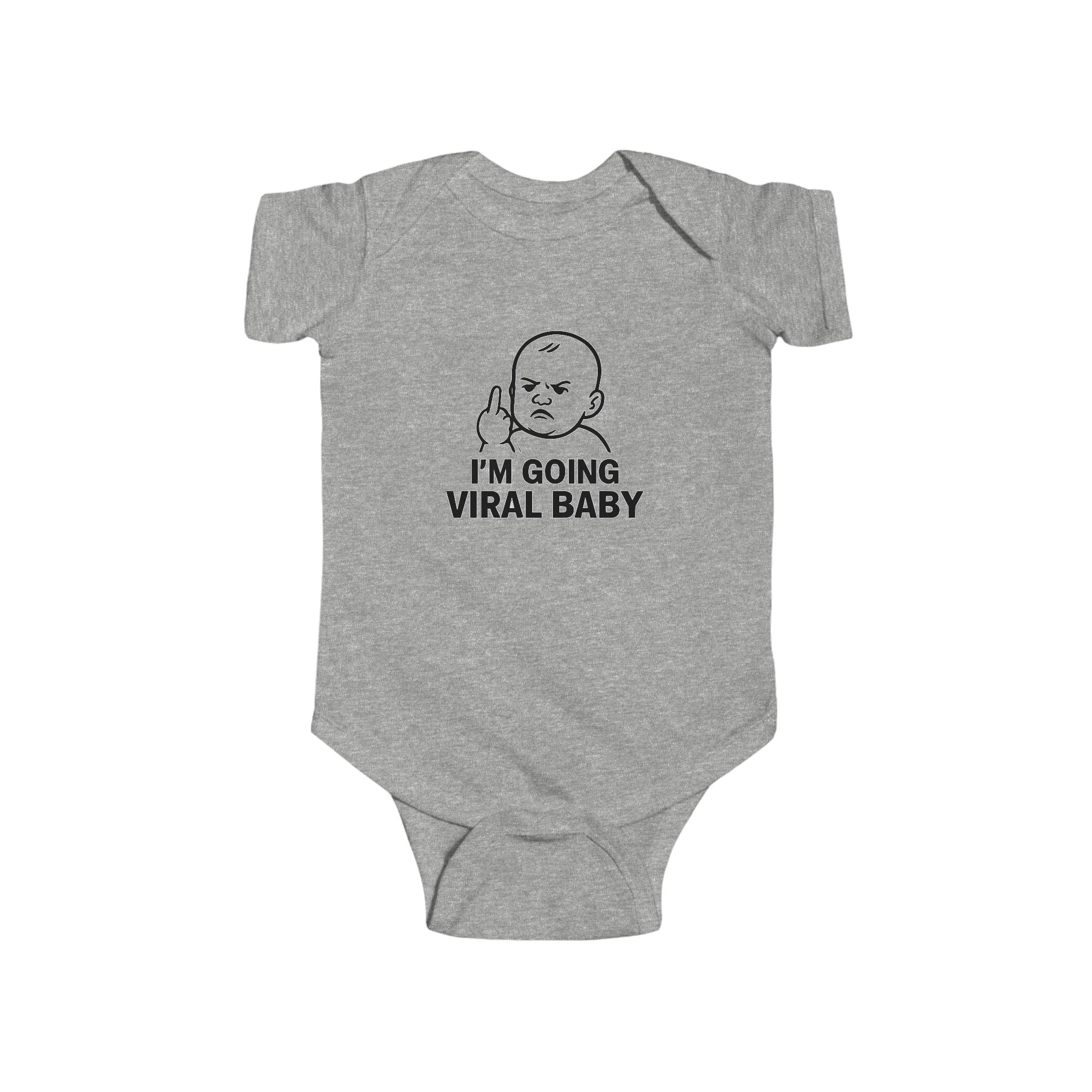 Viral Baby Bodysuit, Funny Infant Outfit, Baby Shower Gift, Baby Apparel, Cute Baby Clothes, Meme Baby Wear