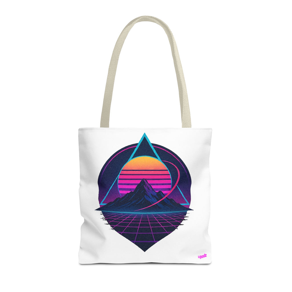 Sunset Mountain Tote - Quirky Design, Fun Bag