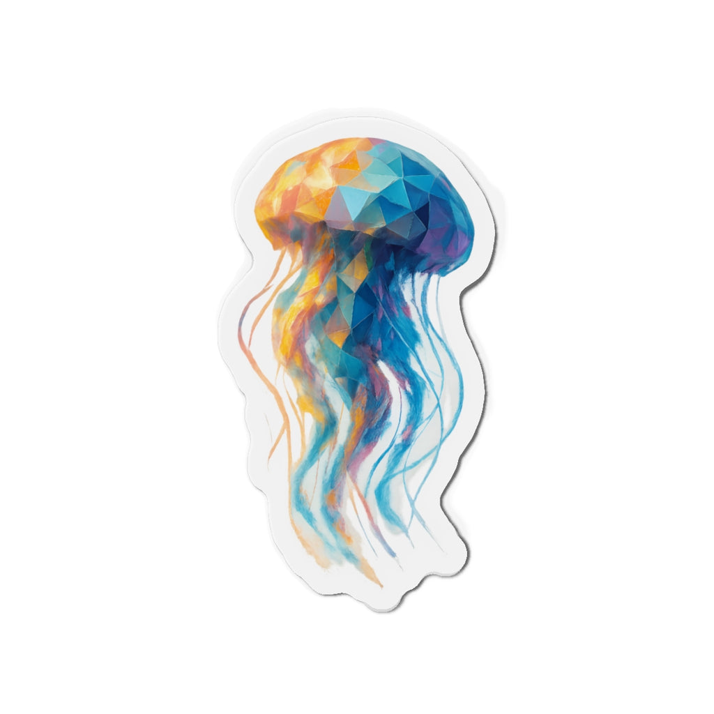 Colourful Jellyfish Die-Cut Magnet - Refrigerator Magnet
