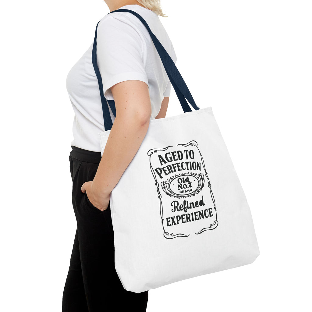 Aged to perfection Tote Bag, Inspirational Gift, Eco-Friendly Shopping Bag