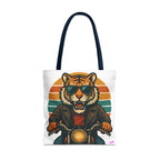 Tiger Rider Tote Bag - Quirky Fun Bag