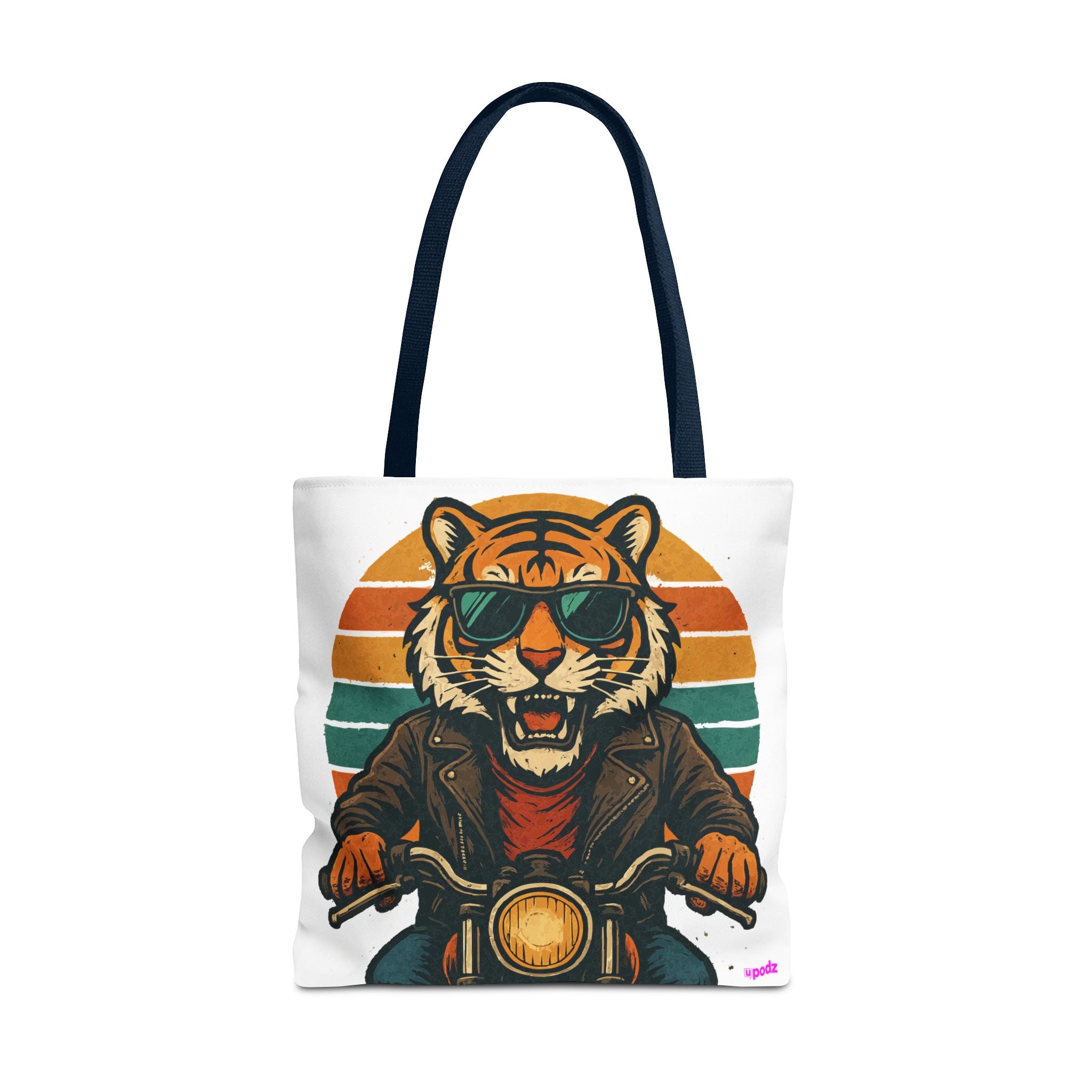 Tiger Rider Tote Bag - Quirky Fun Bag