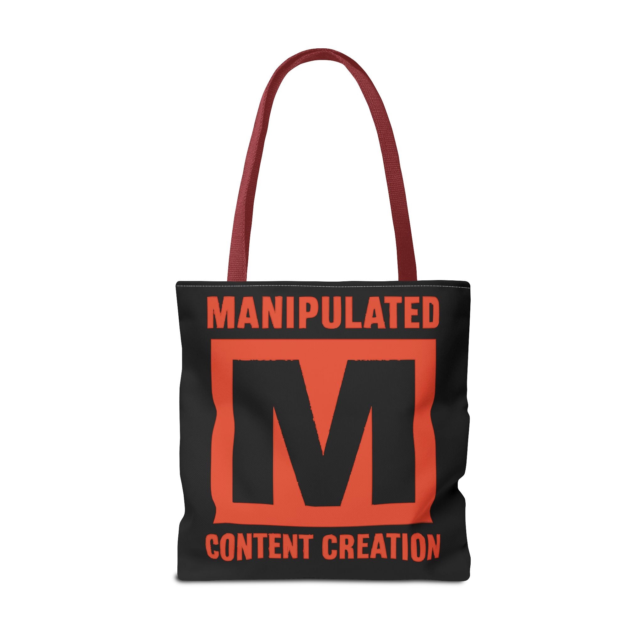 Manipulated Content Tote Bag, Inspirational Gift, Eco-Friendly Shopping Bag
