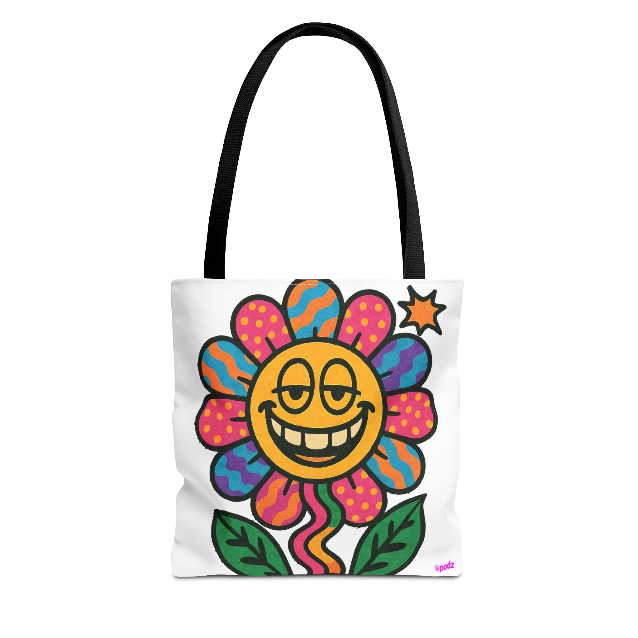 Flower Power Tote Bag - Quirky Fun Bag