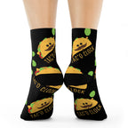 Tac o Clock Crew Socks, Jellyfish Design