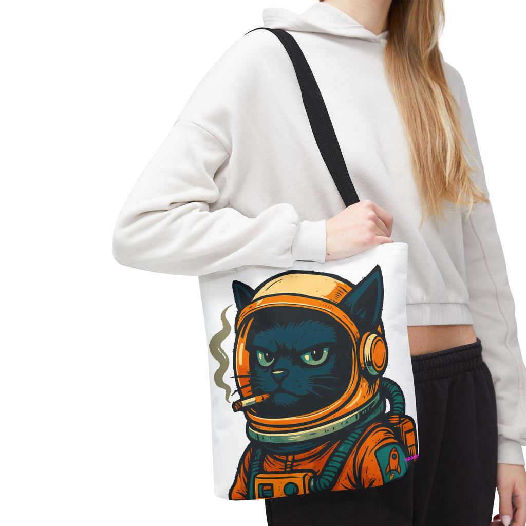 Smokin Cat Tote Bag - Quirky Fun Bag