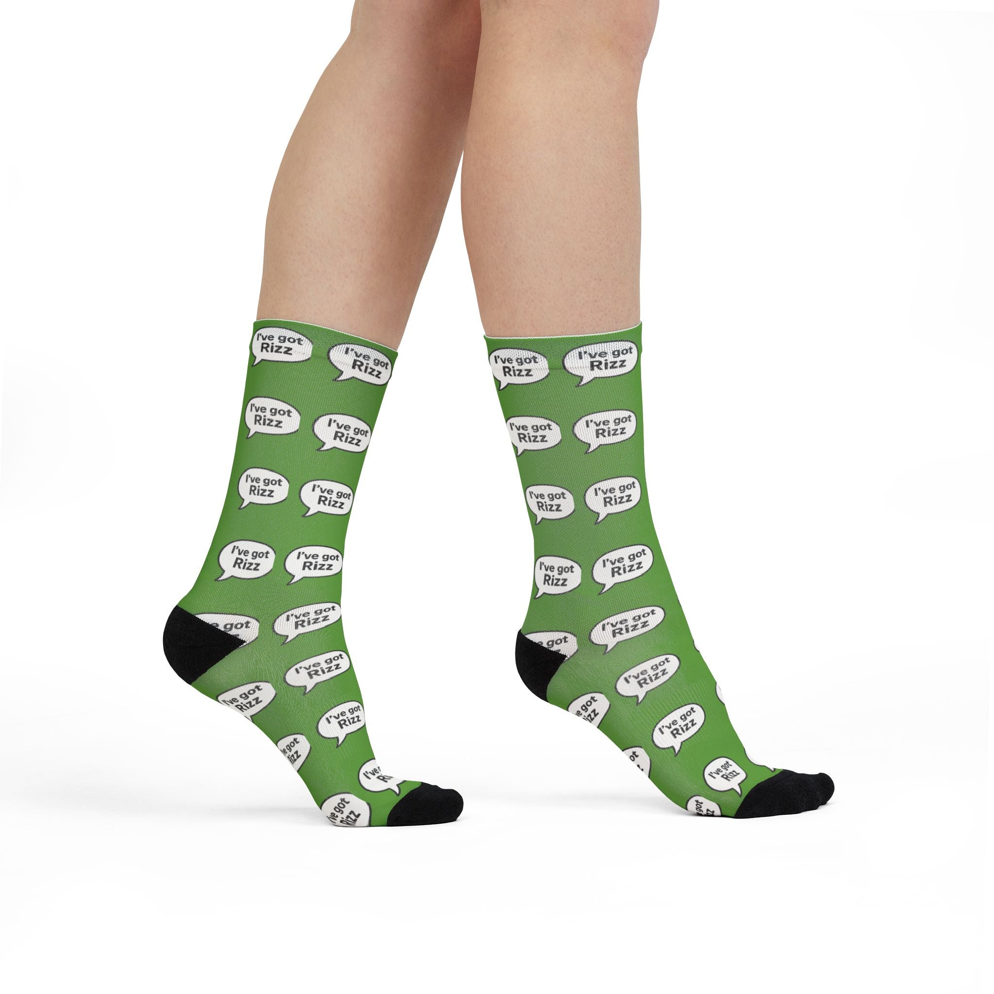 I've got Rizz, Fun Playful Sublimation Crew Socks