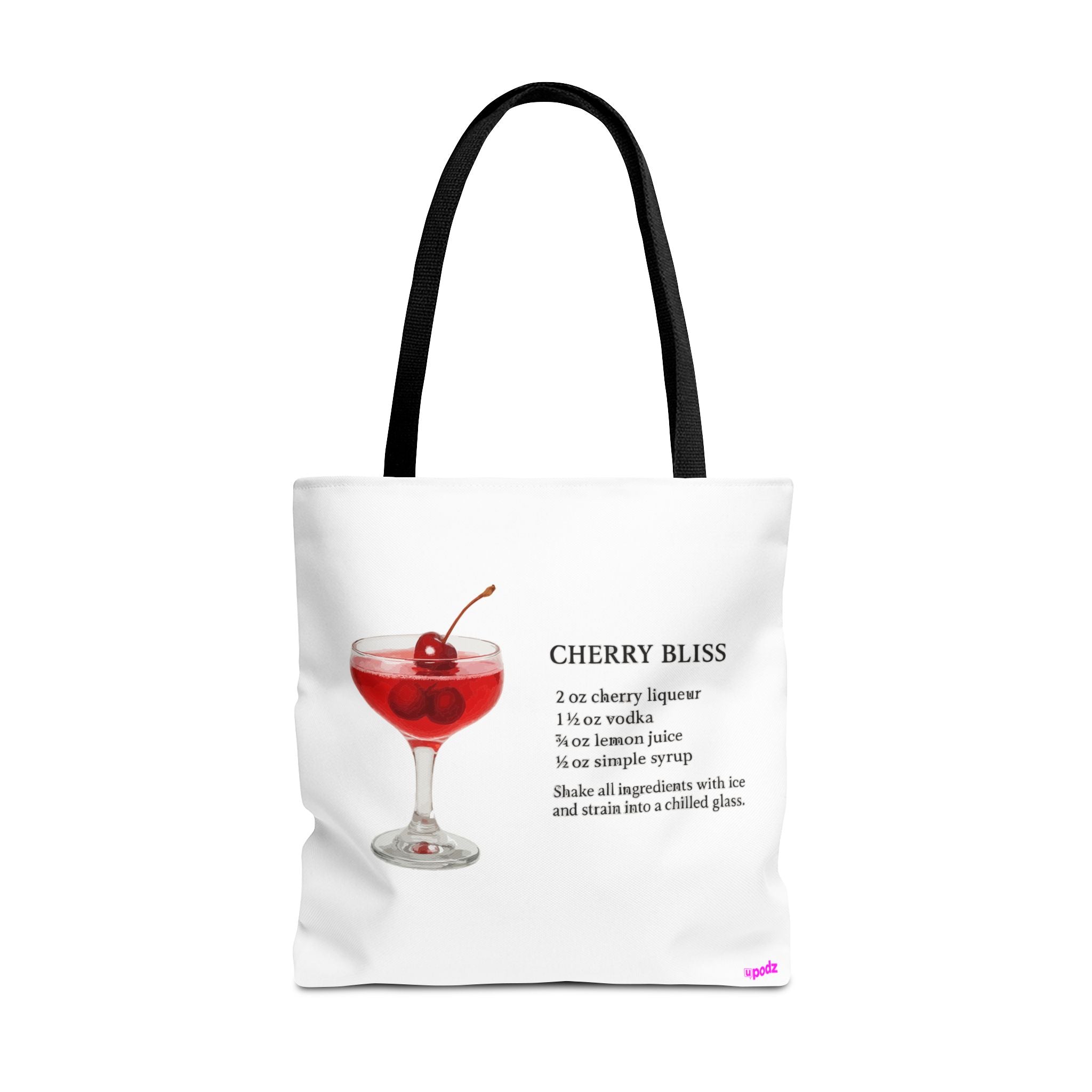 Cherry Cocktail Tote Bag - Quirky Fun Bag