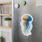 Colourful Jellyfish Die-Cut Magnet - Refrigerator Magnet