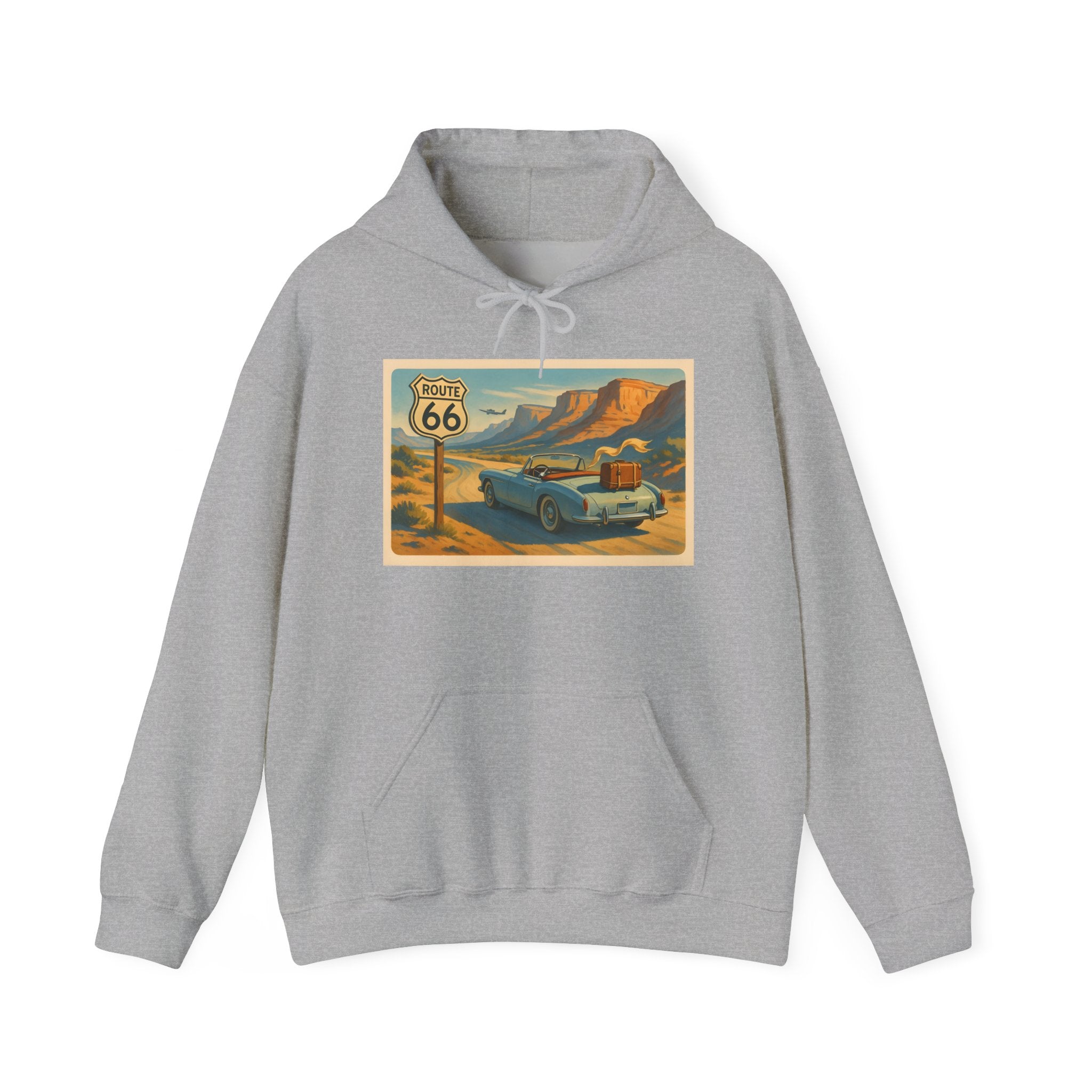 Route 66 Post Card Hoodie