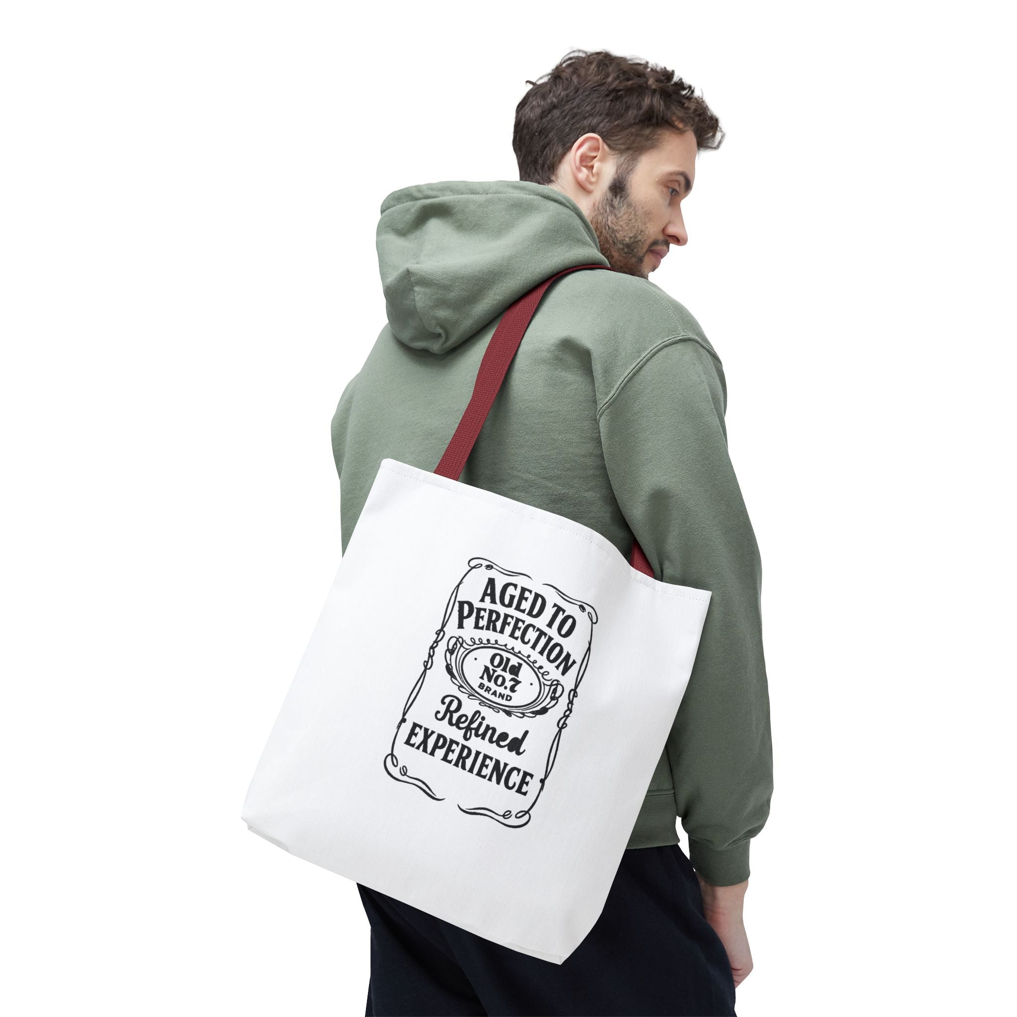Aged to perfection Tote Bag, Inspirational Gift, Eco-Friendly Shopping Bag