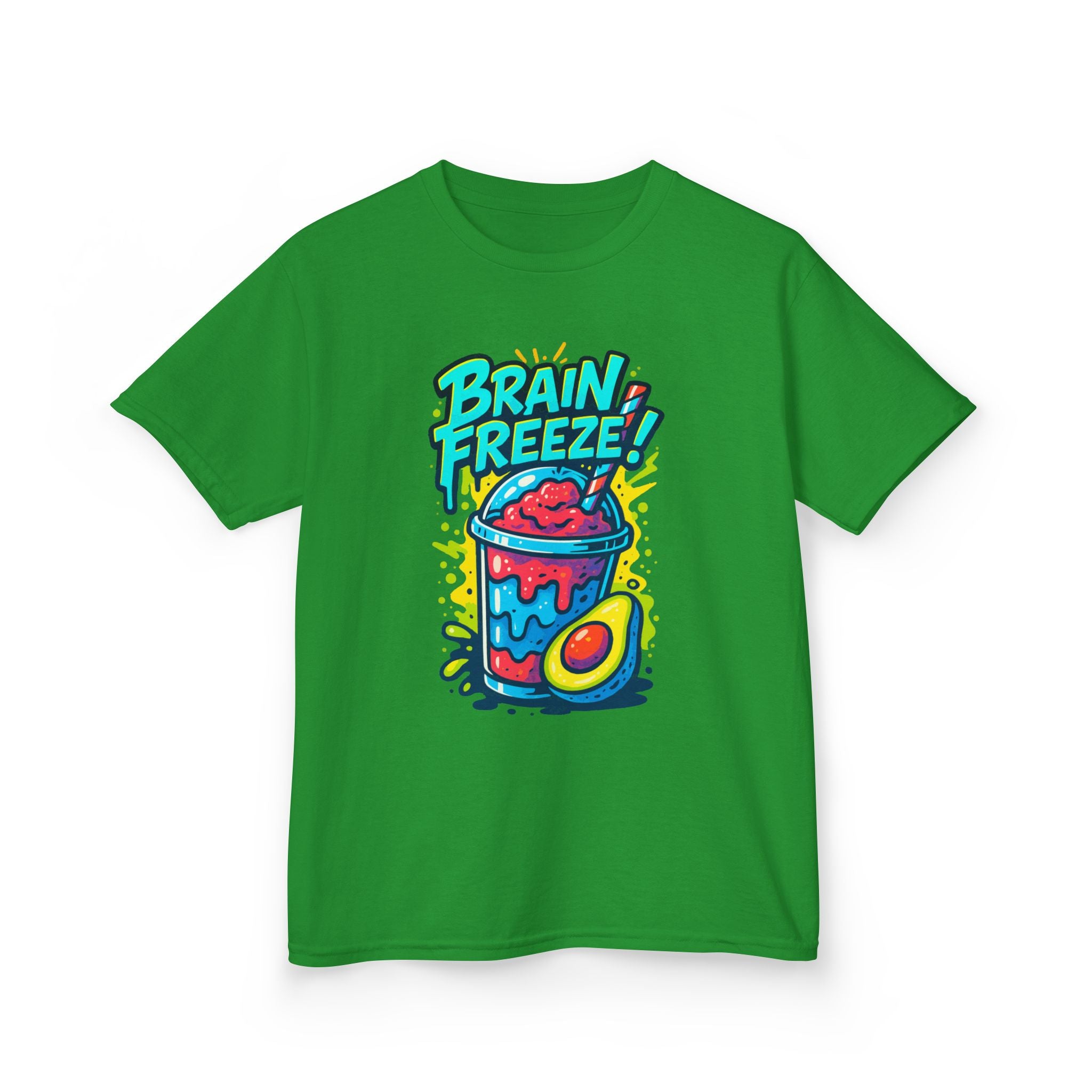 Brain Freeze Kids Tee, Fun Graphic Tee, Kids Cotton T-Shirt