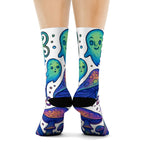 Spooky Mushroom Socks, Funky Design