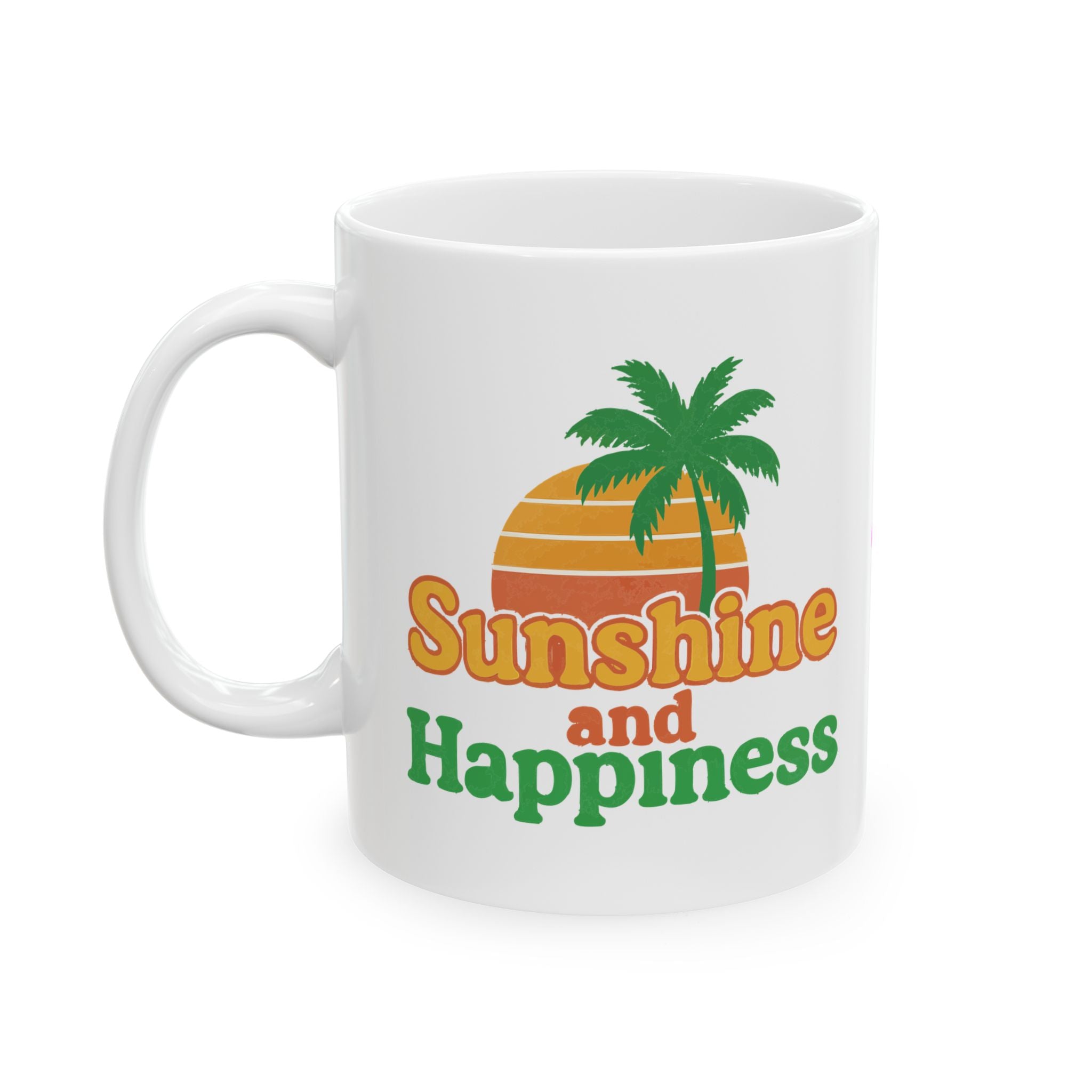 Sunshine Happiness Ceramic Mug |  Personalized Mug