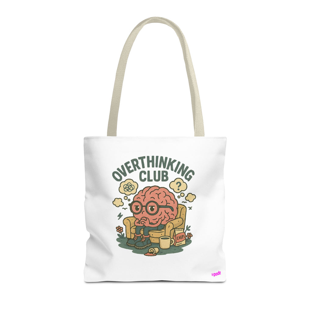 Overthinking Brain Quirky Design, Fun Bag