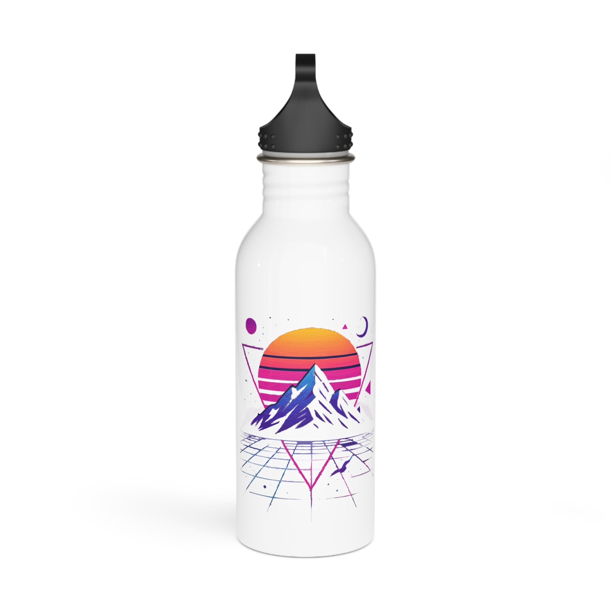 Mountain and Moon Water Bottle, Reusable Sports Hydration Flask