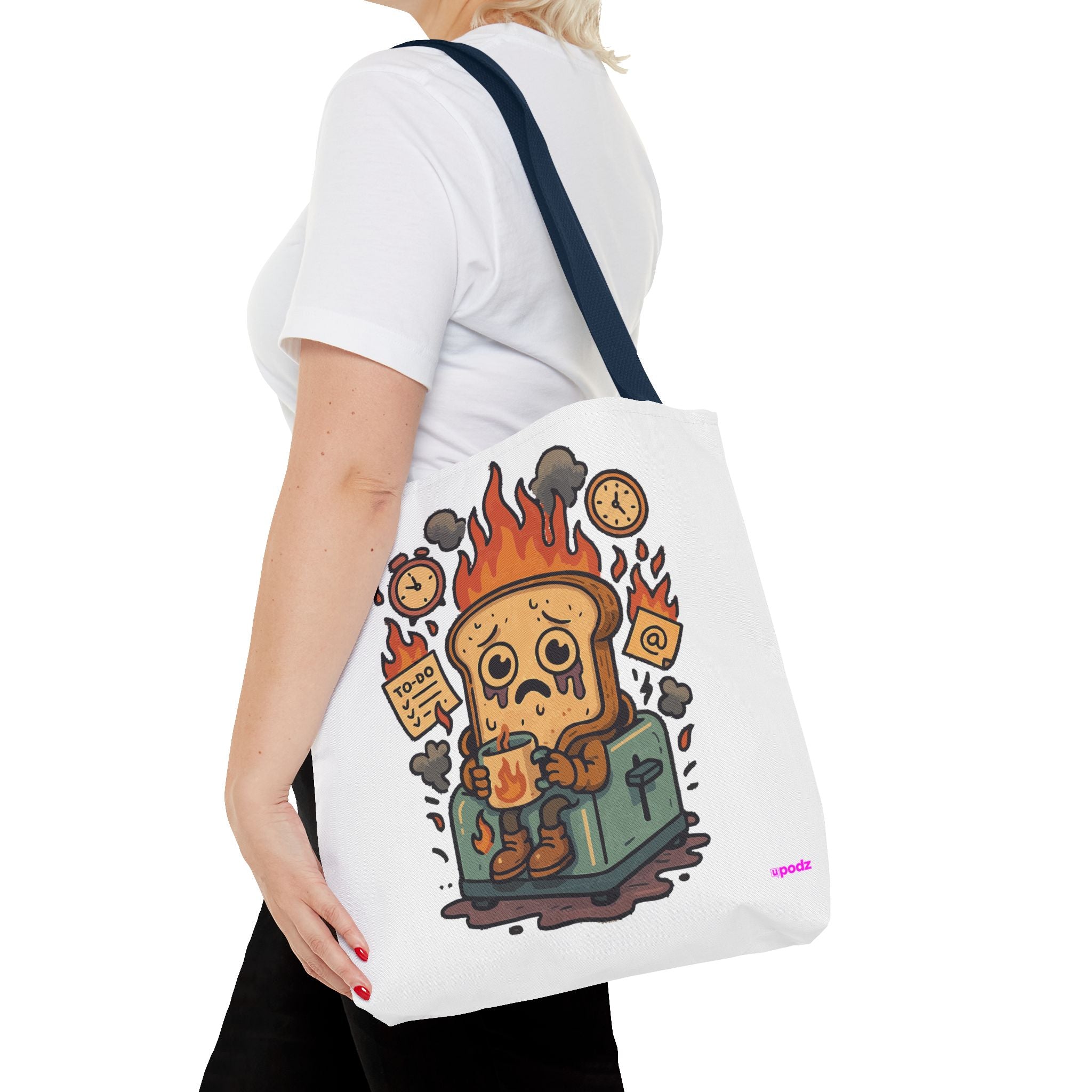 Burnt Toast Tote Bag - Quirky Fun Bag