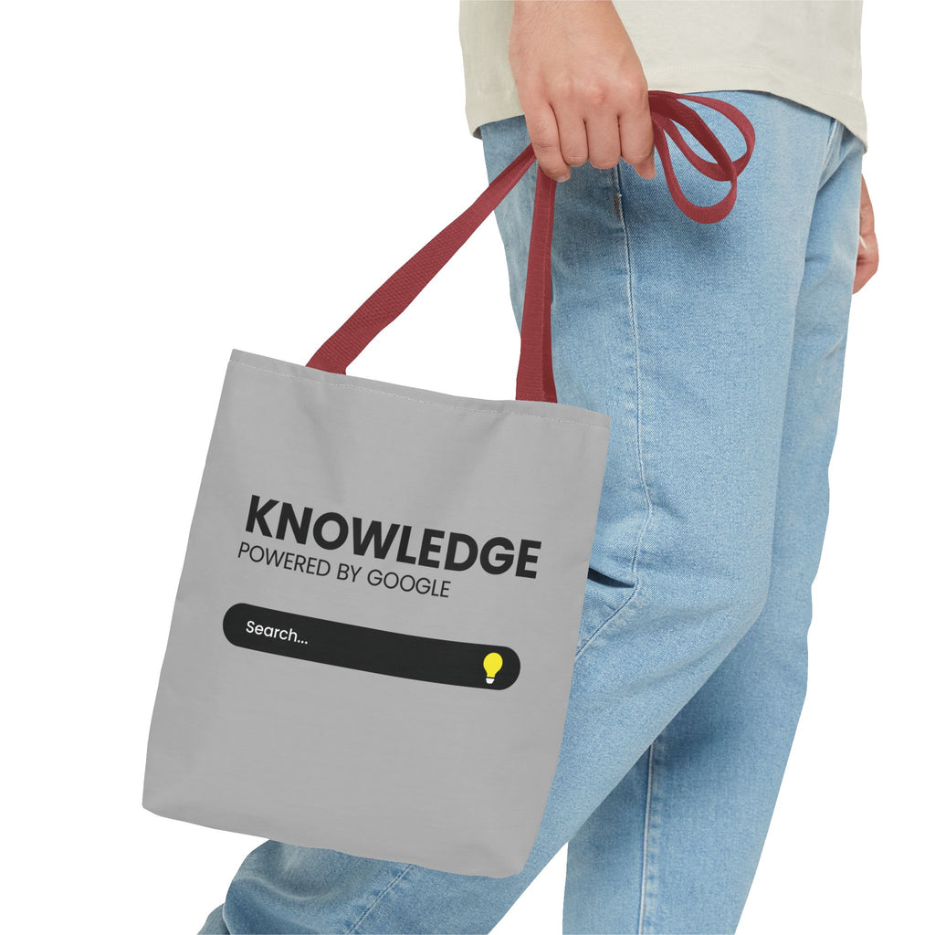 Knowledge Powered Tote Bag - Motivational Carryall