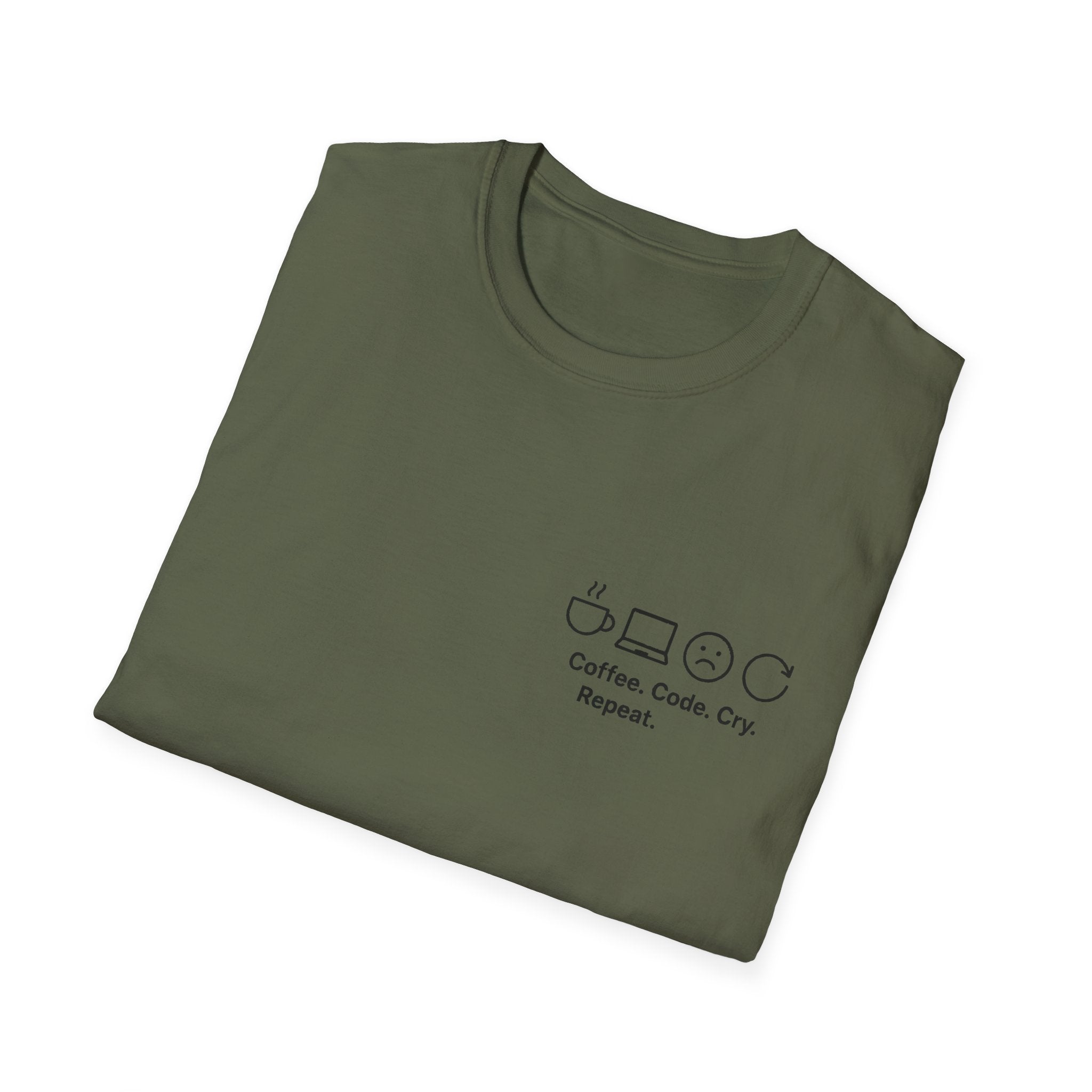 Coffee Code Cry Repeat T-Shirt