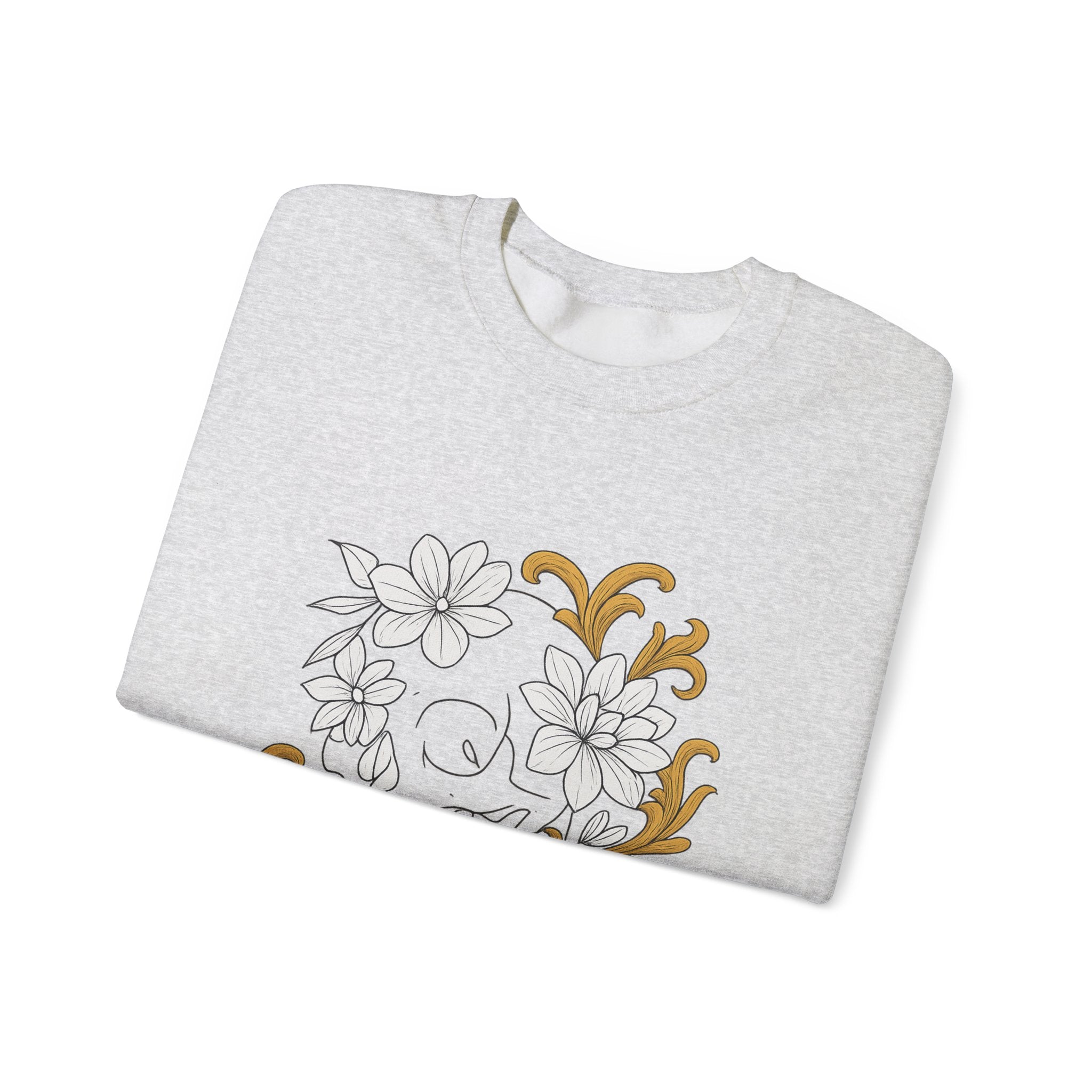 Floral Skull, Sweatshirt