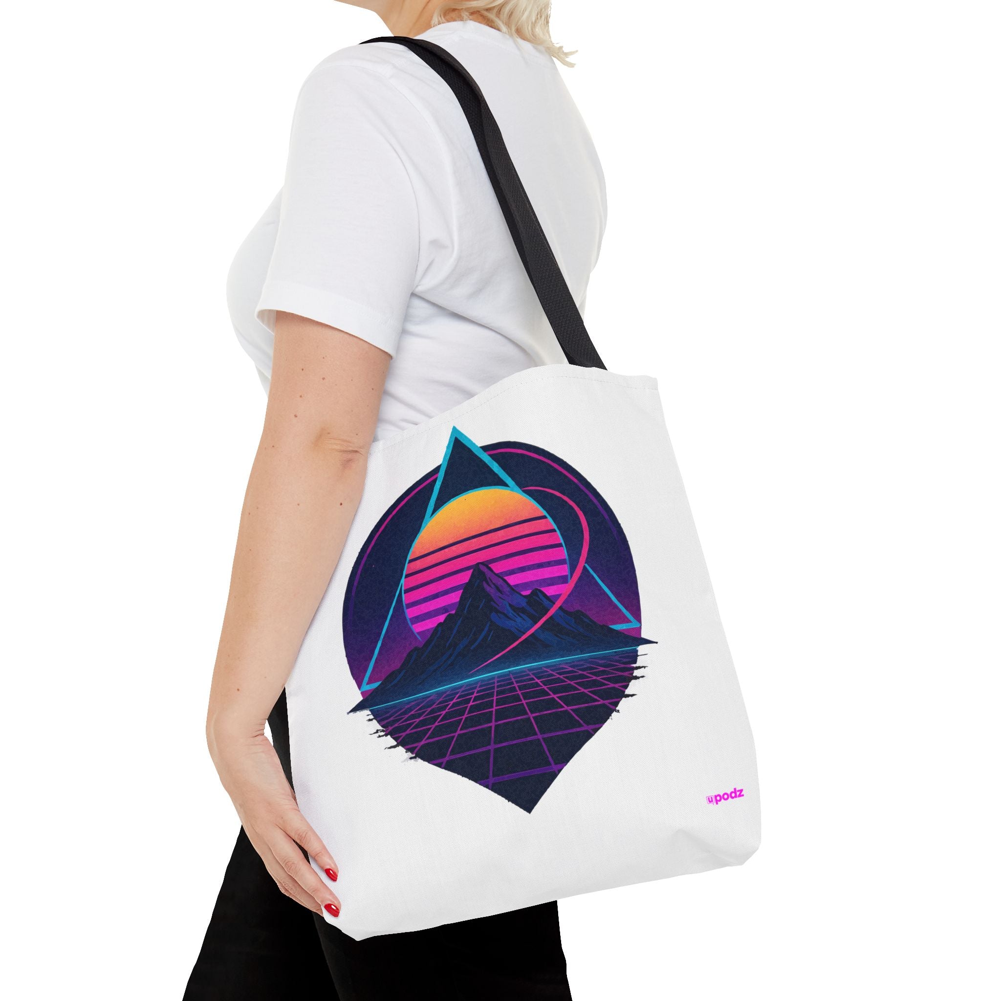 Sunset Mountain Tote - Quirky Design, Fun Bag