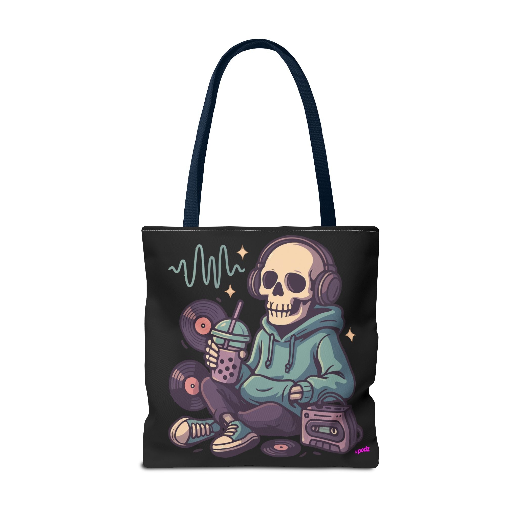 Skully Headphones Tote Bag - Quirky Fun Bag