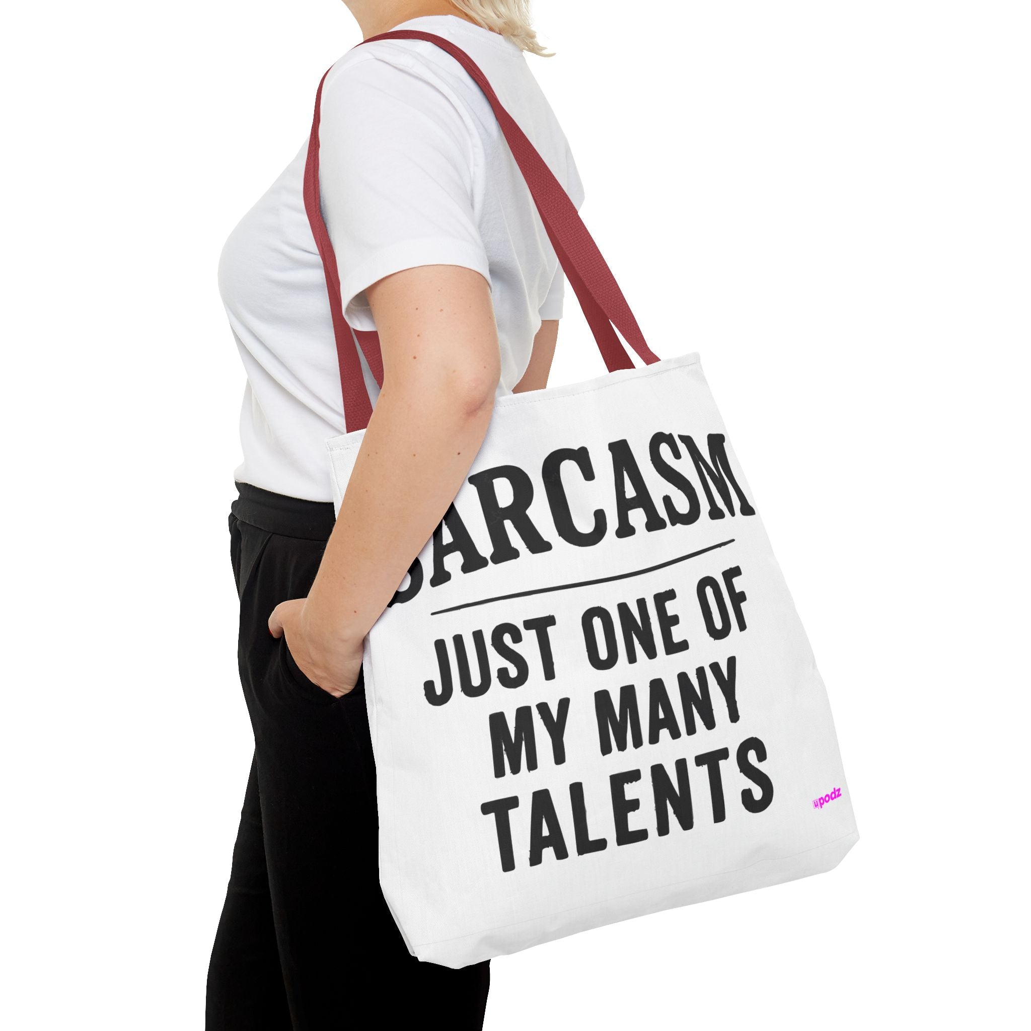 Sarcasm Tote Bag - Quirky Design, Fun Bag