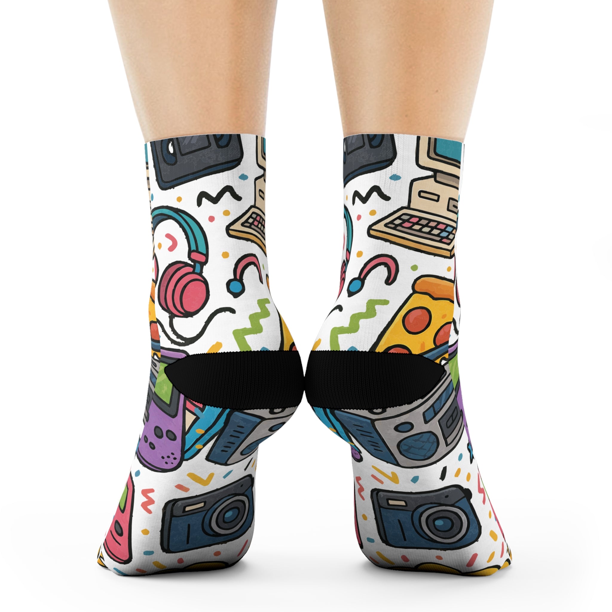 Retro 90's Socks, Funky Design