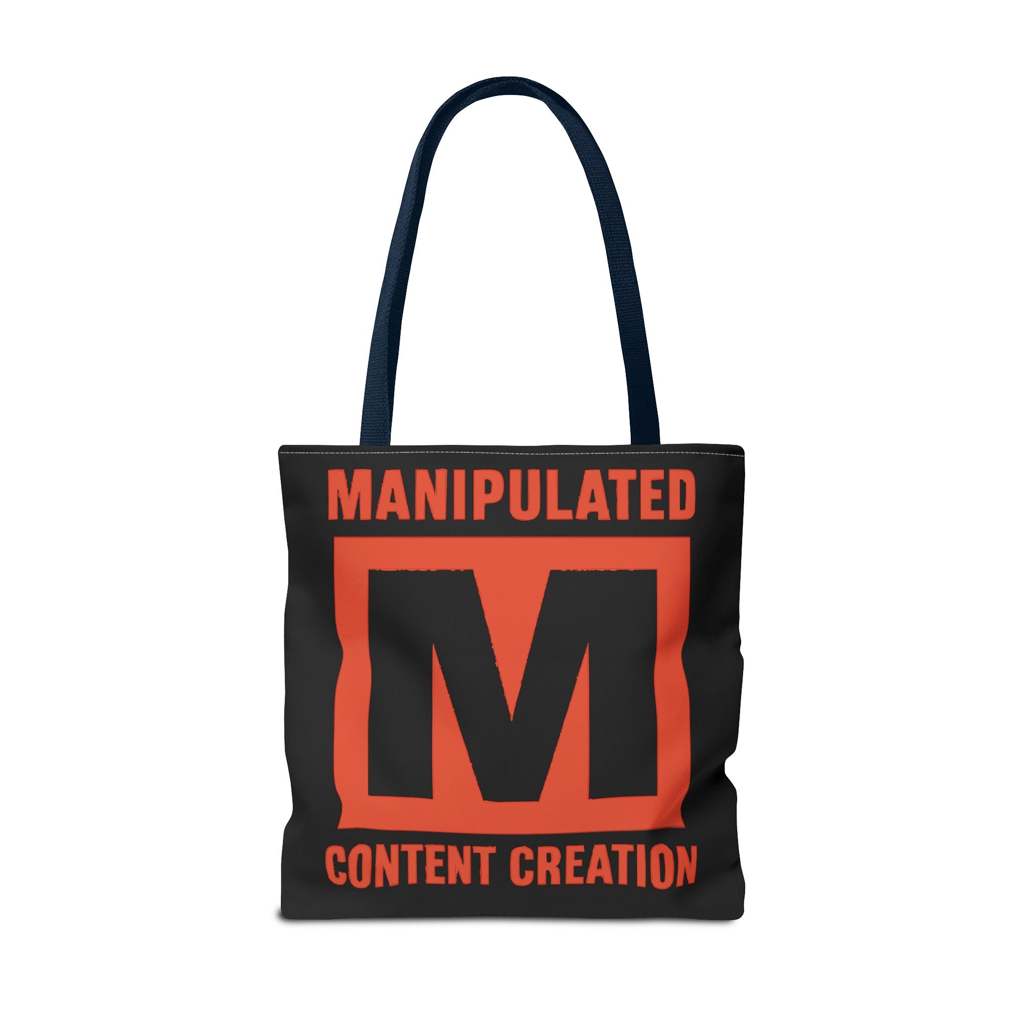 Manipulated Content Tote Bag, Inspirational Gift, Eco-Friendly Shopping Bag