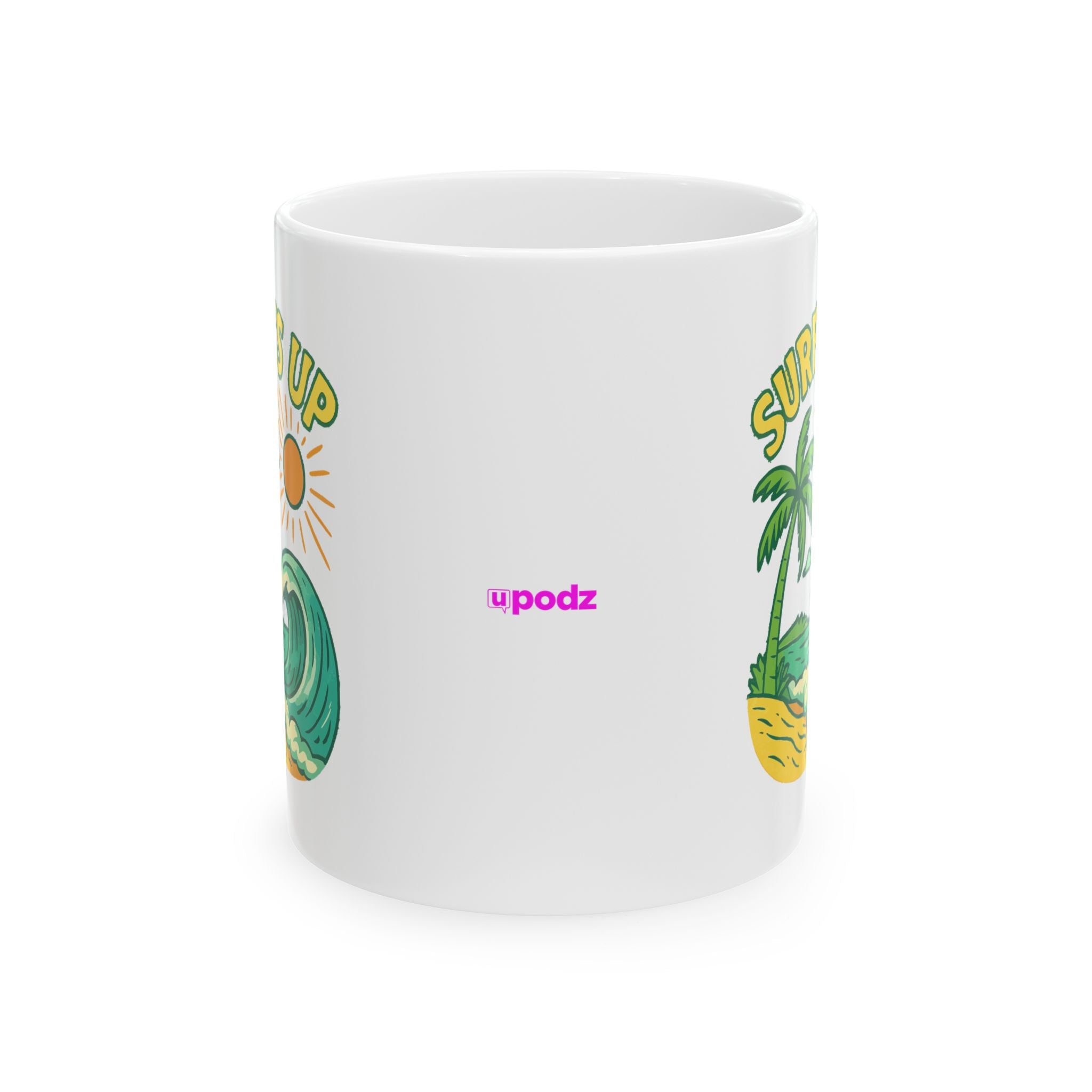 Surfs Up Ceramic Mug |  Personalized Mug